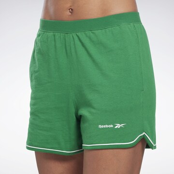 Reebok Regularen Športne hlače | zelena barva