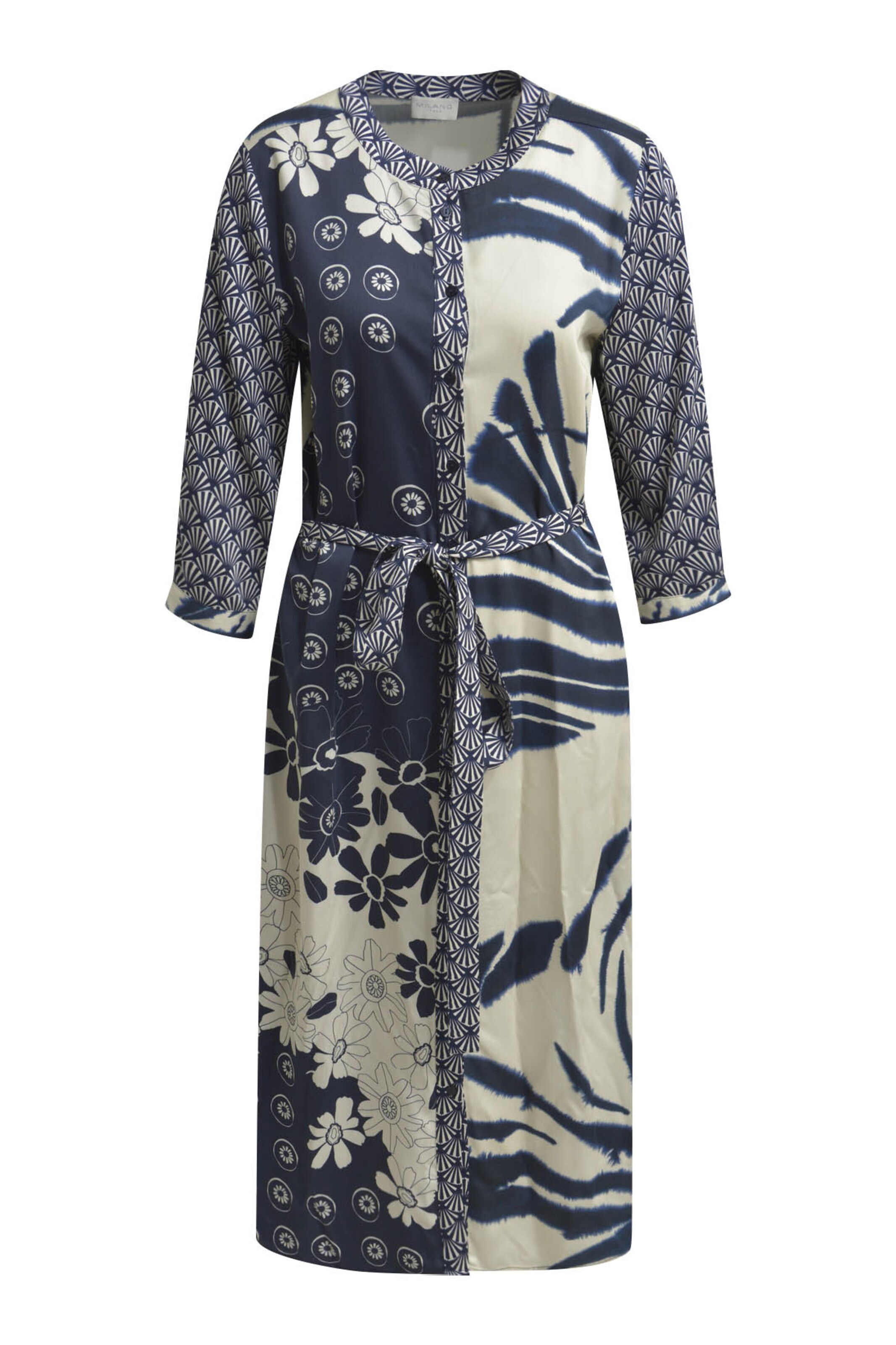 Milano Italy Summer Dress in Blue: front