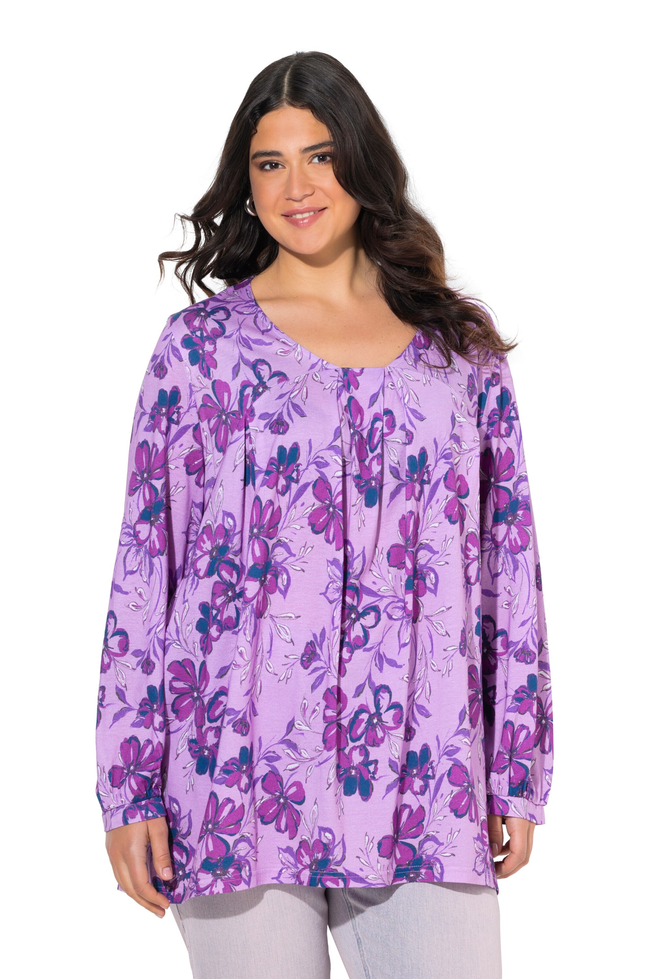 Ulla Popken Shirt in Purple: front