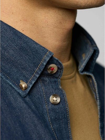 MCS Hemd 'Tim' in blue denim, Produktansicht