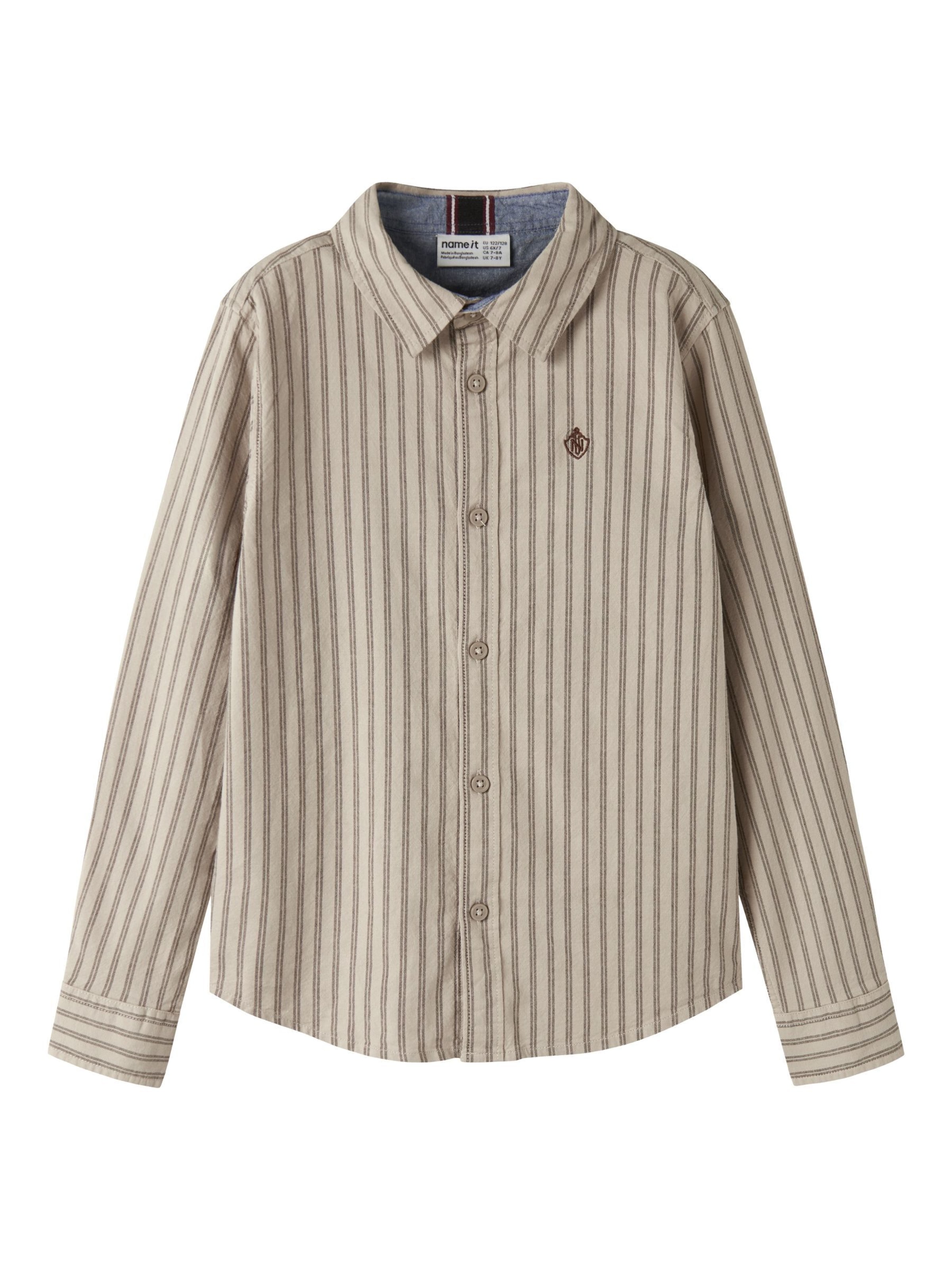 NAME IT Regular Fit Skjorte i beige: forside