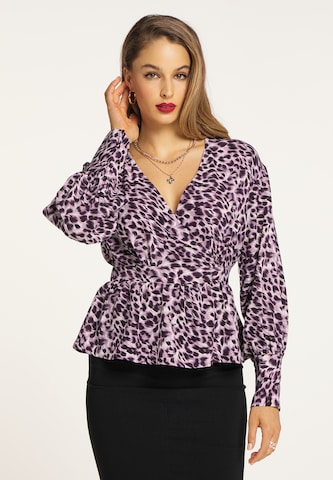 faina Blouse in Lila: voorkant