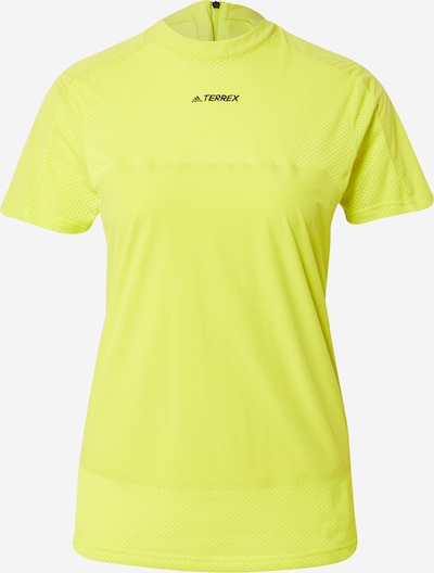 adidas Terrex Functioneel shirt 'Zupahike' in de kleur Geel / Zwart, Productweergave