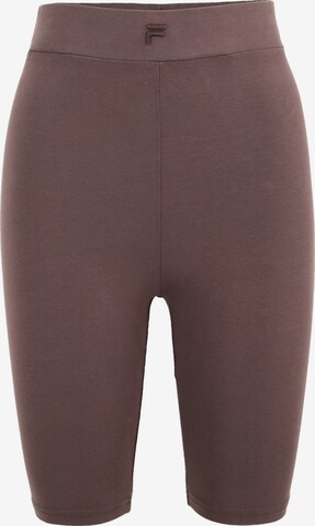 FILA Skinny Trousers in Brown: front