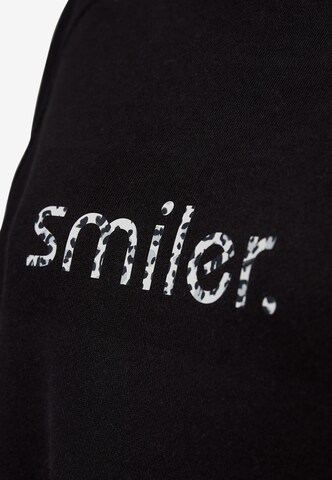 smiler. Sweatshirt 'Nippy' in Black