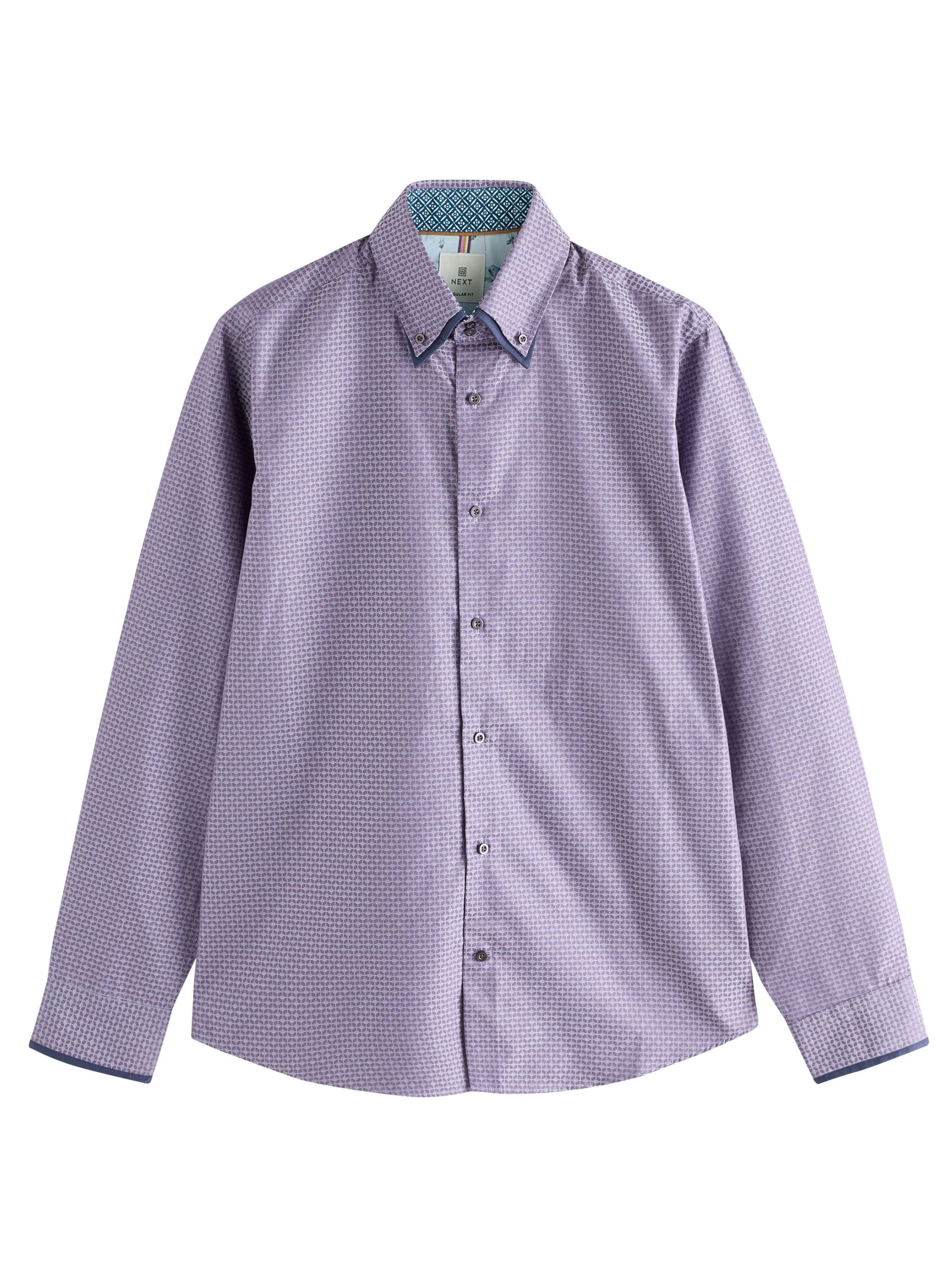 Next Regular fit Overhemd in Lila: voorkant