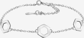 Sofia Milani Armband 'Hexagon' in Silber: Vorderseite