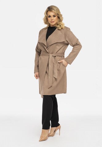 Manteau mi-saison 'Simona' Karko en beige