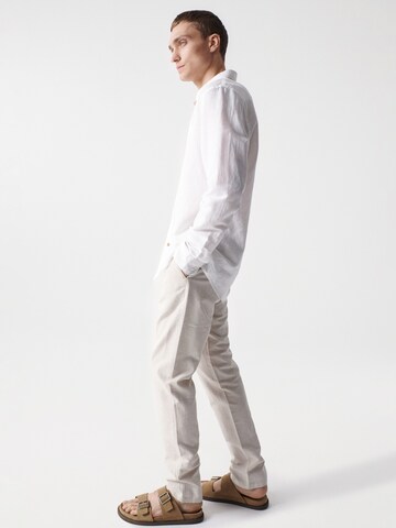 Salsa Jeans Regular fit Button Up Shirt 'Birmingham' in White