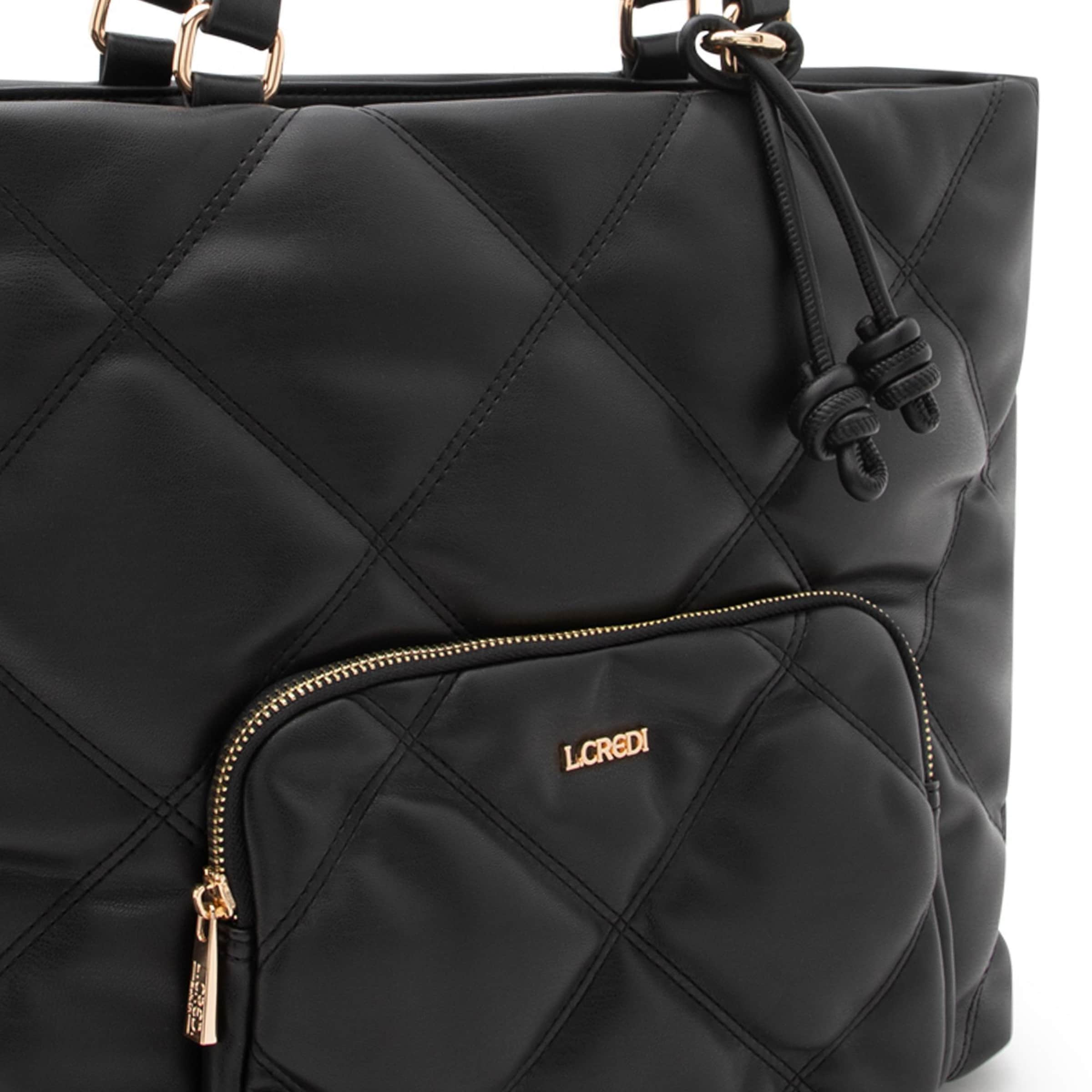 Sac bandoulière 'Raimunda' L.CREDI en noir