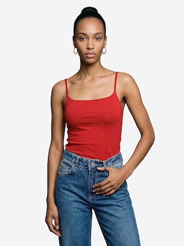 Dilvin - Blusa 'Blusen' em vermelho: frente