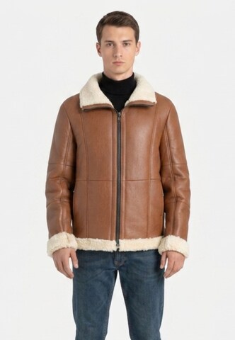 Valcuer 1887 Between-Season Jacket 'Peter VC' in Brown: front