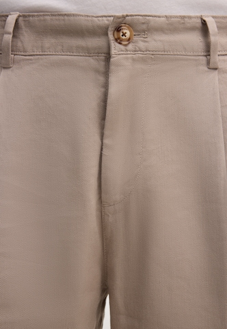 JOOP! Loosefit Bundfaltenhose ' Lexter ' in Beige