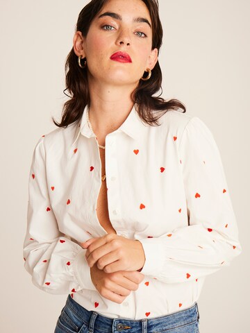 ICHI Blouse 'IH SANAZ' in Wit