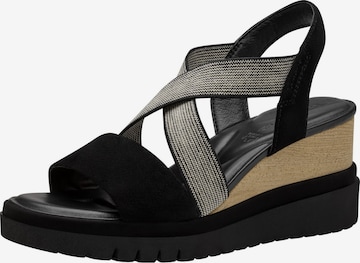 TAMARIS Sandals in Black: front