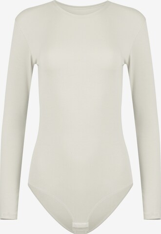 Evoni Bodysuit in Beige: front