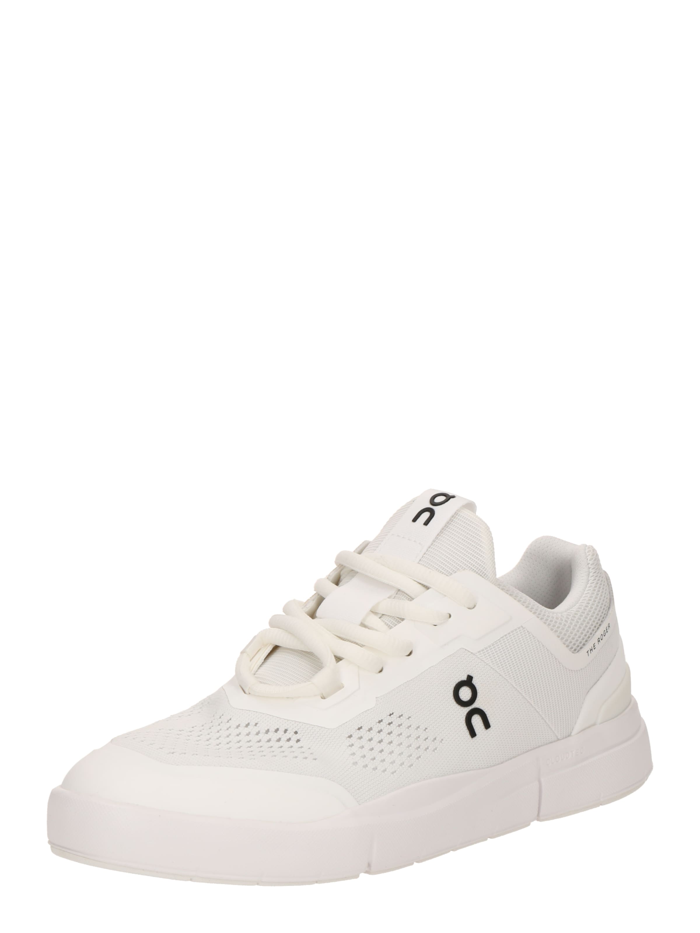 On Platform trainers 'THE ROGER Spin' in White: front