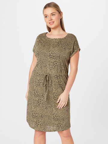 ONLY Carmakoma Jurk 'APRIL' in Beige: voorkant