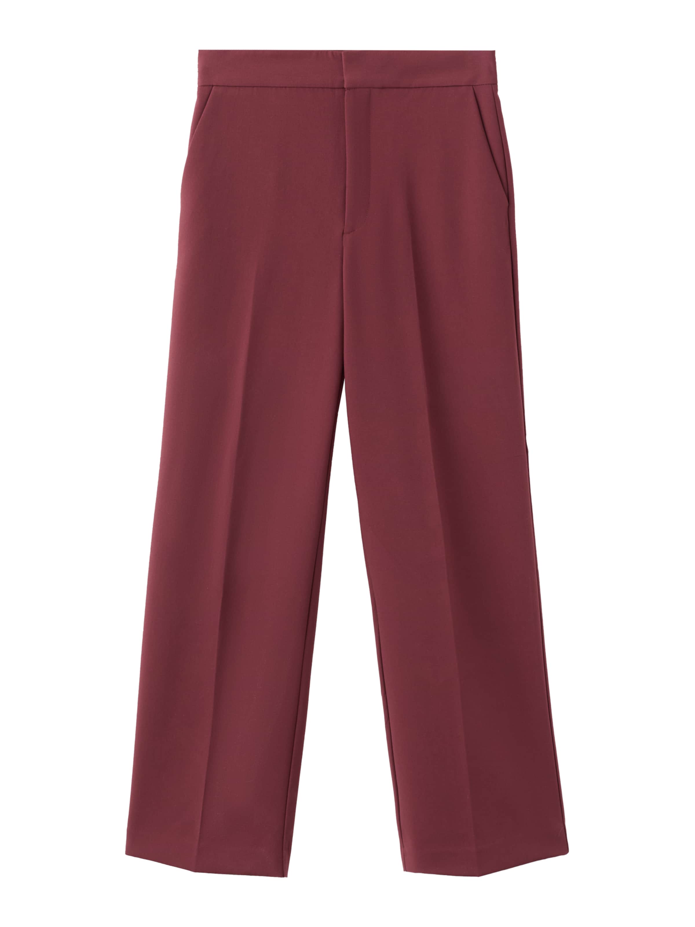 Regular Pantaloni cu dungă de la MANGO pe roșu: față