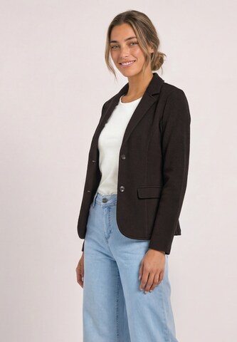 STREET ONE Basic Blazer mit Struktur in Braun: Vorderseite