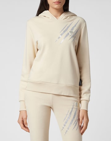 Plein Sport Sweatshirt 'Scratch' in Beige