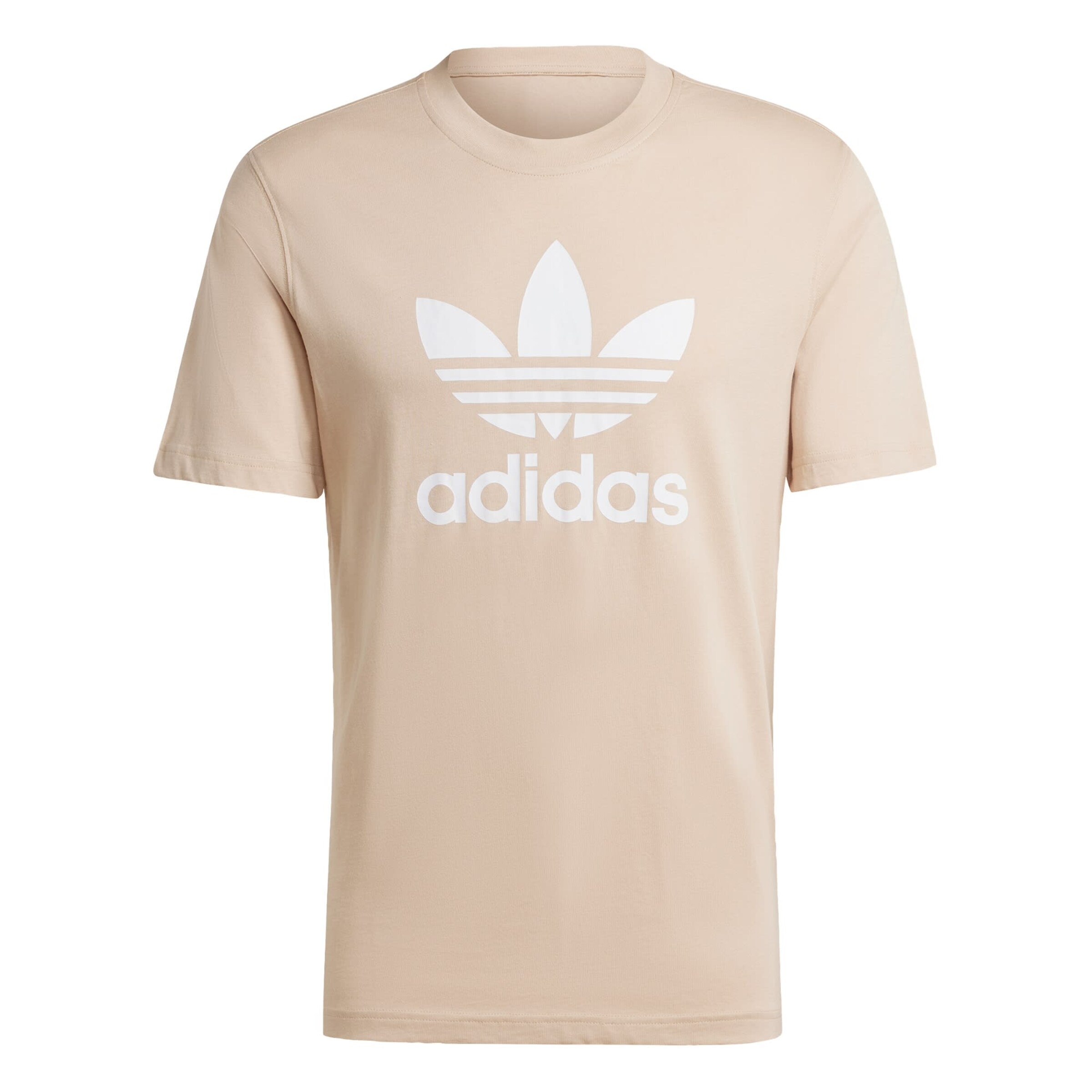 ADIDAS ORIGINALS Shirt 'Adicolor Trefoil' in Beige: front