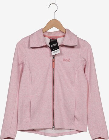 JACK WOLFSKIN Sweatshirt & Zip-Up Hoodie in S in Pink: front