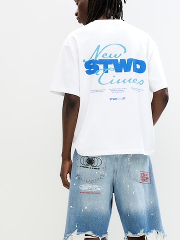 Pull&Bear Baggy Shorts in Blau