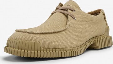 CAMPER Veterschoen ' Pix ' in Beige: voorkant