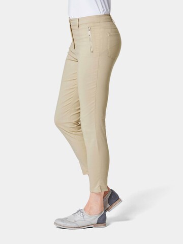 Goldner Slimfit Broek in Beige