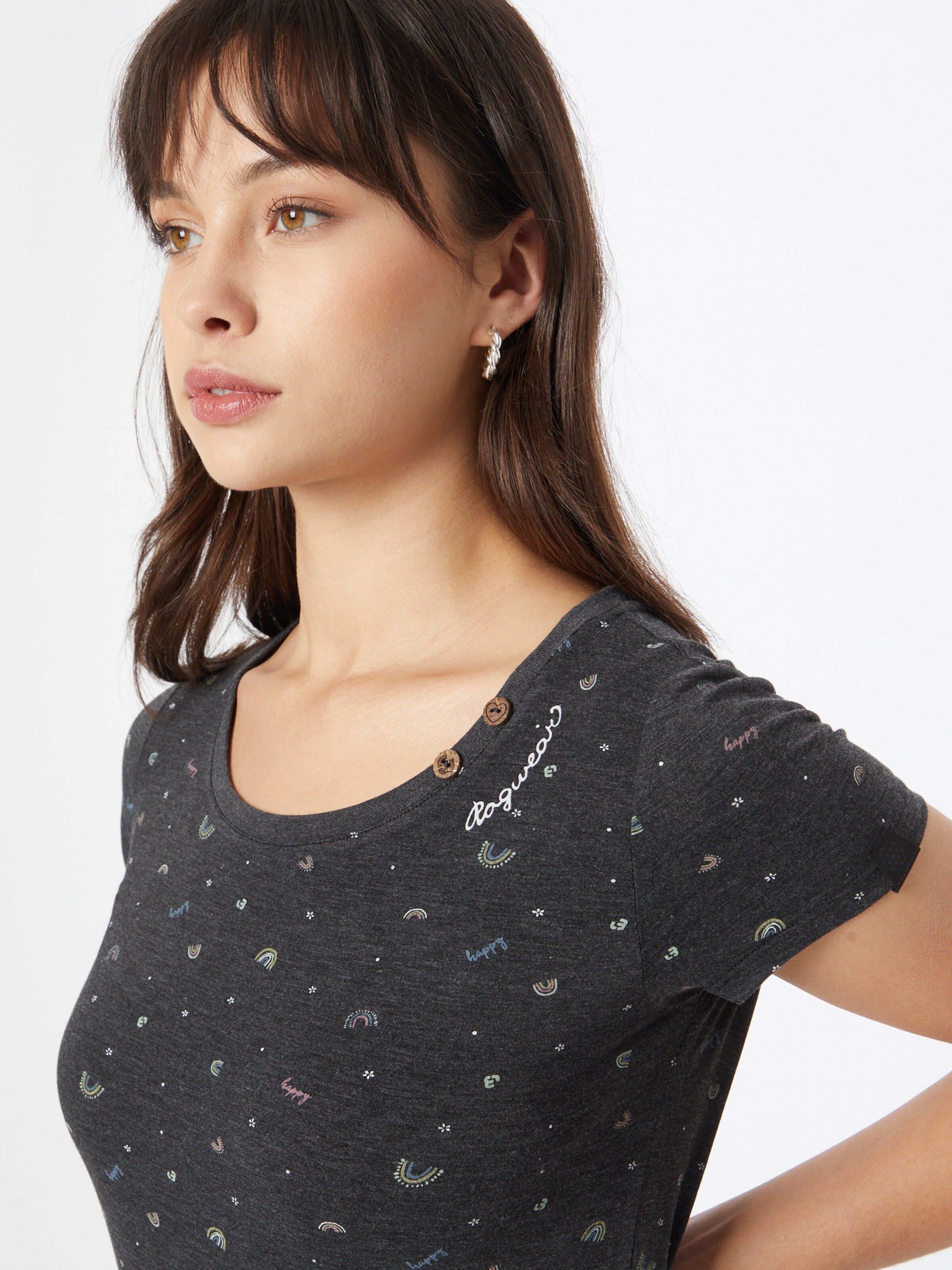 Frauen Shirts & Tops Ragwear T-Shirt 'Lesly Rainbow' in Schwarzmeliert - EY93951 Frauen Shirts & Tops Ragwear T-Shirt 'Lesly Rainbow' in Schwarzmeliert - EY93951