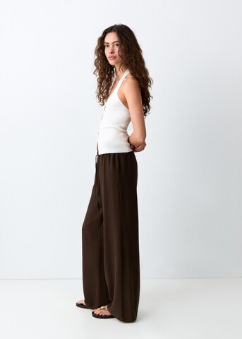 MANGO TEEN Wide leg Pants in Brown