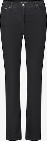 Betty Barclay Slimfit Stretch-Hose mit hohem Bund in Schwarz: predná strana