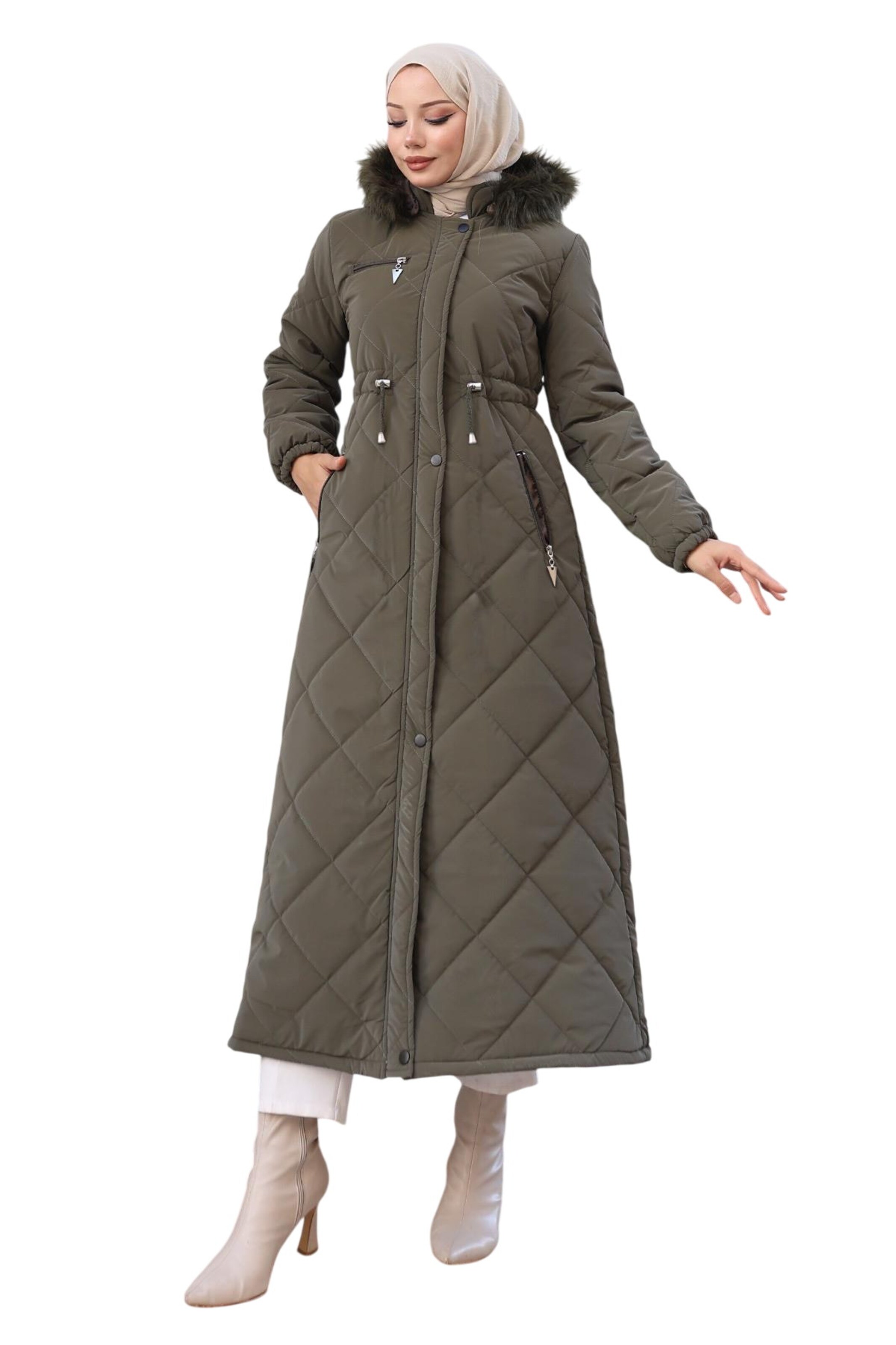 MODAMIHRAM Parka in Grün: Vorderseite