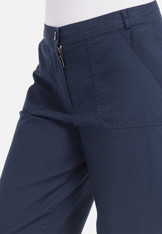 HELMIDGE Loosefit Chinohose in Blau