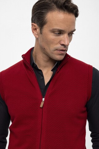 Felix Hardy Gebreid vest in Rood