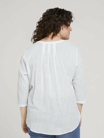 Tom Tailor Women + Bluse in Weiß