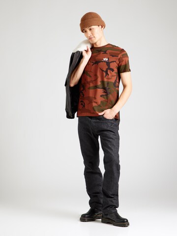 žalia ALPHA INDUSTRIES Marškinėliai