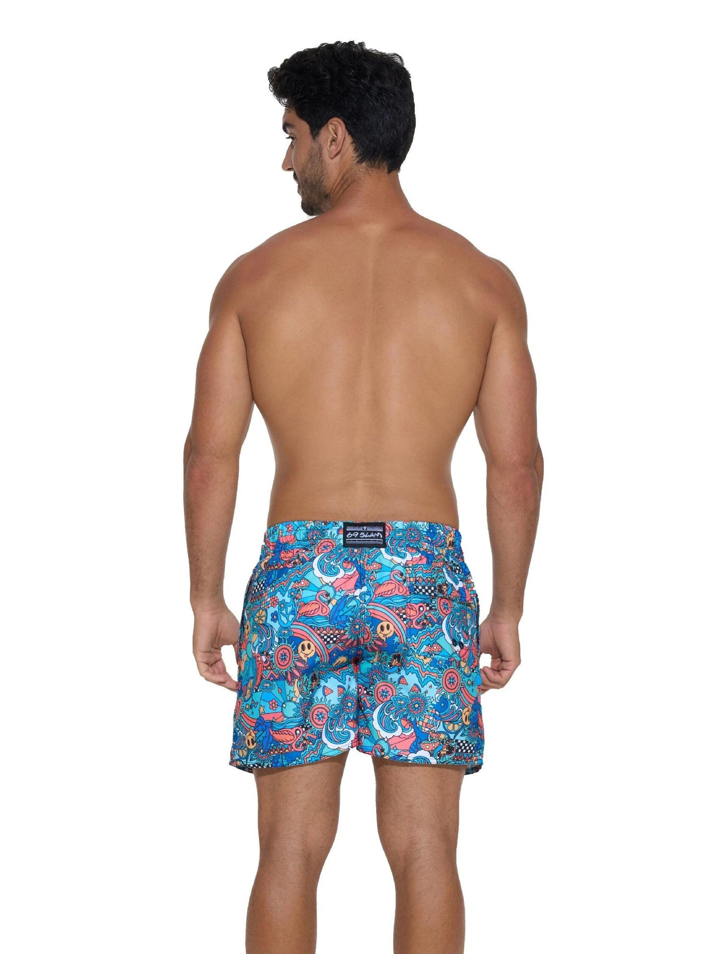 69Slam - Bermudas 'BAÑADOR SAMOA CINTURA ELÁSTICA TROPICAL LAH' en Mezcla de colores