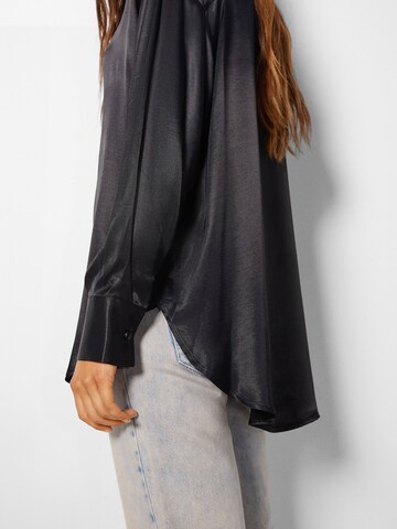 Bershka Bluse in Schwarz