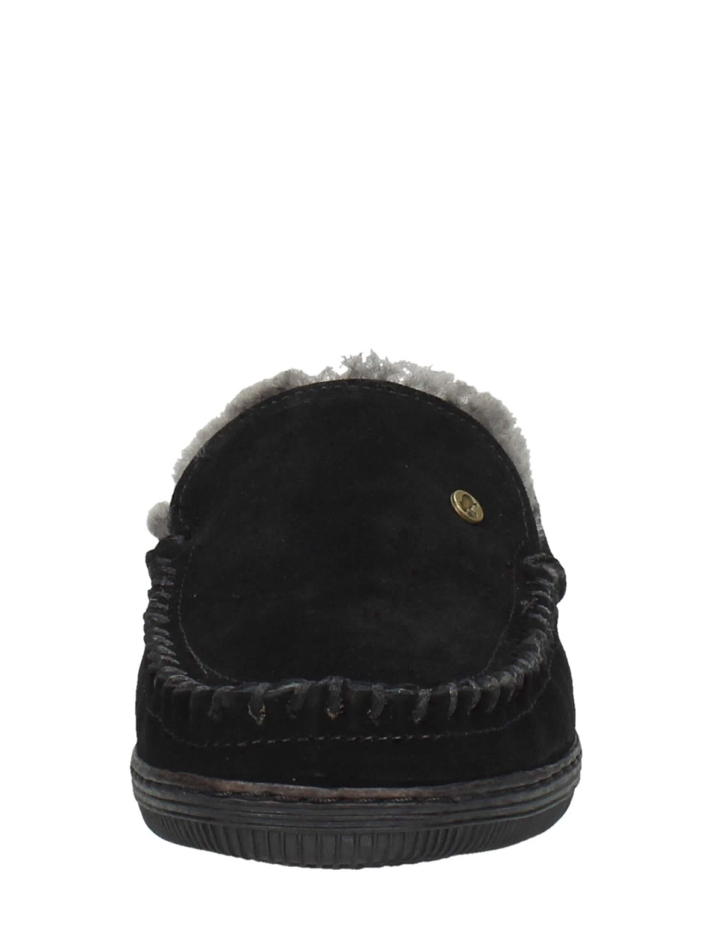Warmbat Hausschuh 'Grizzly'‌‌‌‌‌ in Schwarz