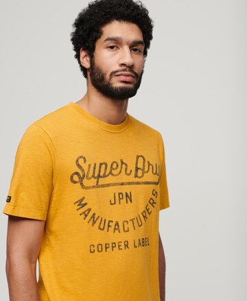 T-Shirt 'Copper' Superdry en jaune
