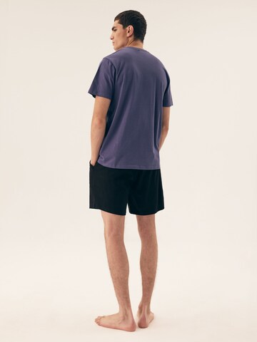 Henderson Pyjama kort 'Mick' in Blauw