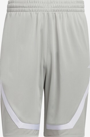 ADIDAS PERFORMANCE Workout Pants in Grey: front