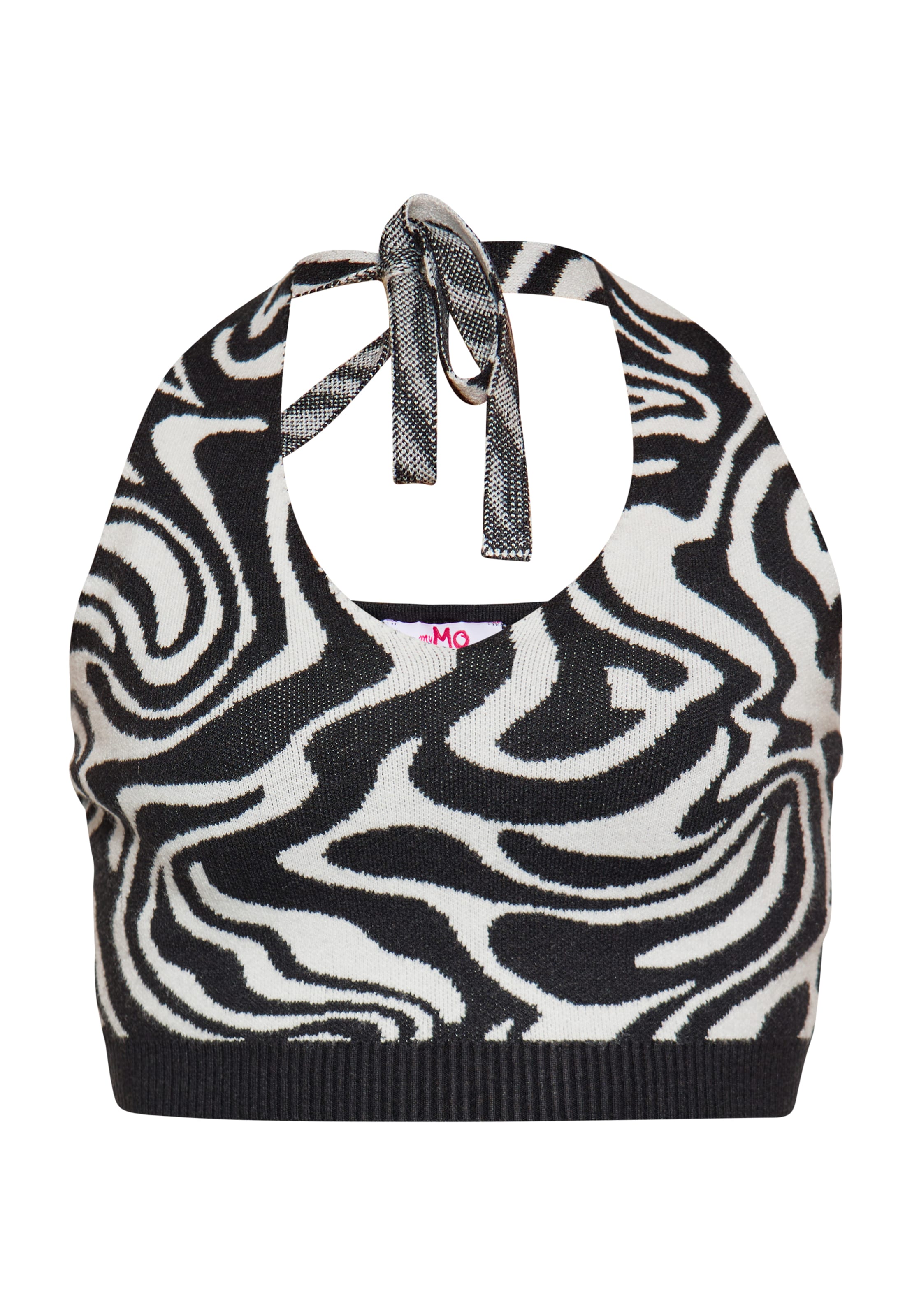 MYMO Вязаный топ в Белый: спереди