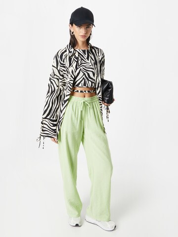 Wide Leg Pantalon 'ELLA-PA3' SISTERS POINT en vert