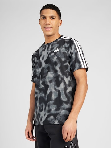 T-Shirt fonctionnel 'Own the Run' ADIDAS PERFORMANCE en gris : devant