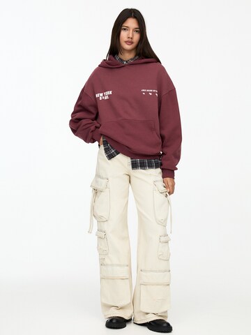 Pull&Bear Mikina - Červená