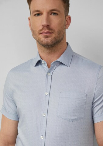 s.Oliver BLACK LABEL Regular fit Overhemd in Blauw