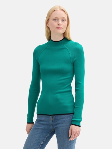 TOM TAILOR DENIM Pullover in Grün